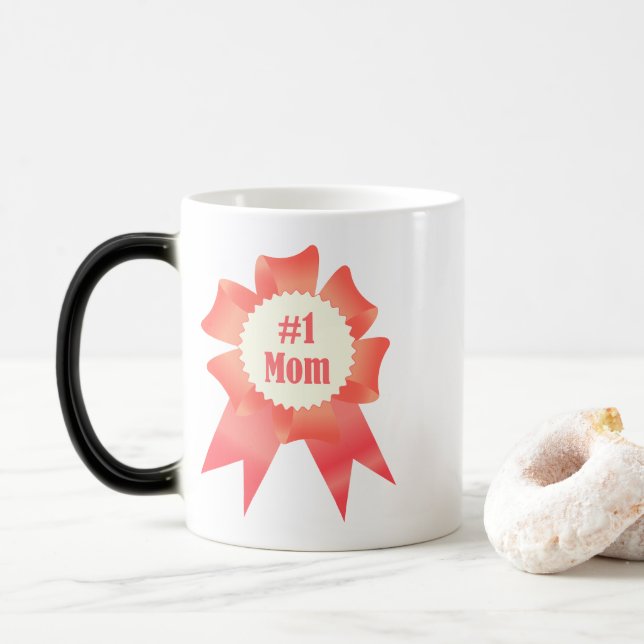 Mug Magic Gratitude Numéro Une maman lauréat du prix ruban (Avec donut)