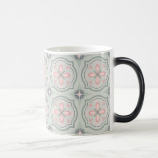 Mug Magic Green Pastel Floral Tiles