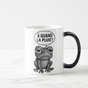 Mug Magic Grenouille Noir Blanc Slogan