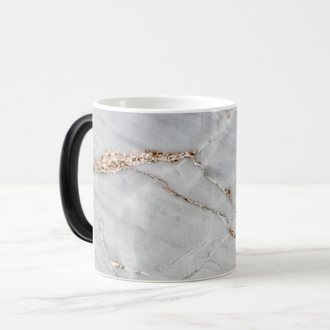 Mug Magic gris marbre clair texture arrière - plan (Devant gauche)