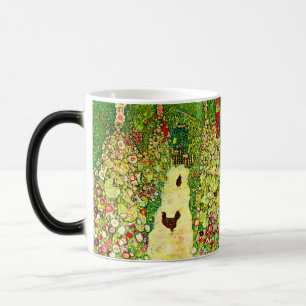 Mug Magic Gustav Klimt Garden with Chickens