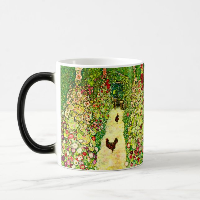 Mug Magic Gustav Klimt Garden with Chickens (Gauche)