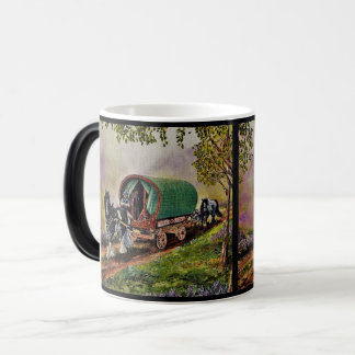Mug Magic Gypsy Vanner cheval irlandais caravane wagon noir