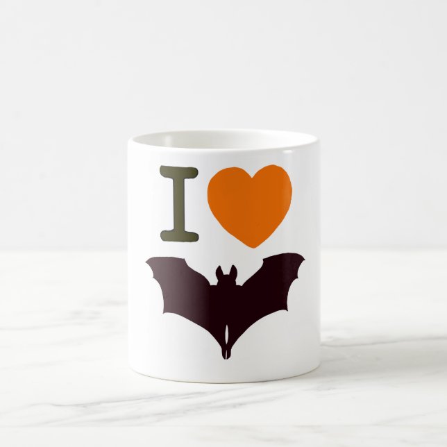 Mug Magic Halloween chauve-souris amour (Centre)