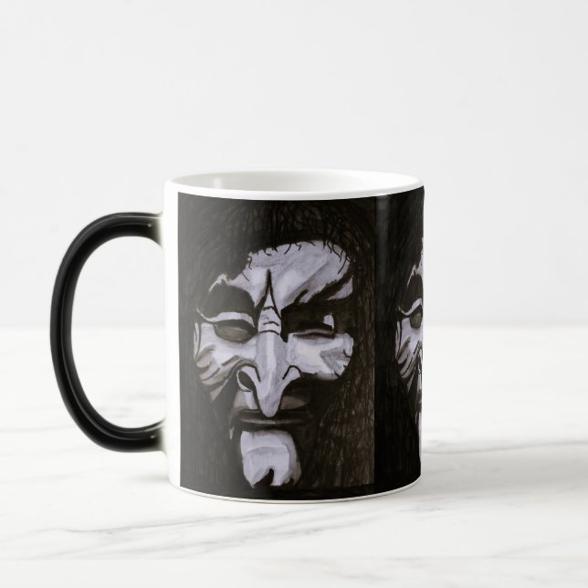 MUG MAGIC HALLOWEEN WITCH DONNE LE MAL OEIL (Gauche)