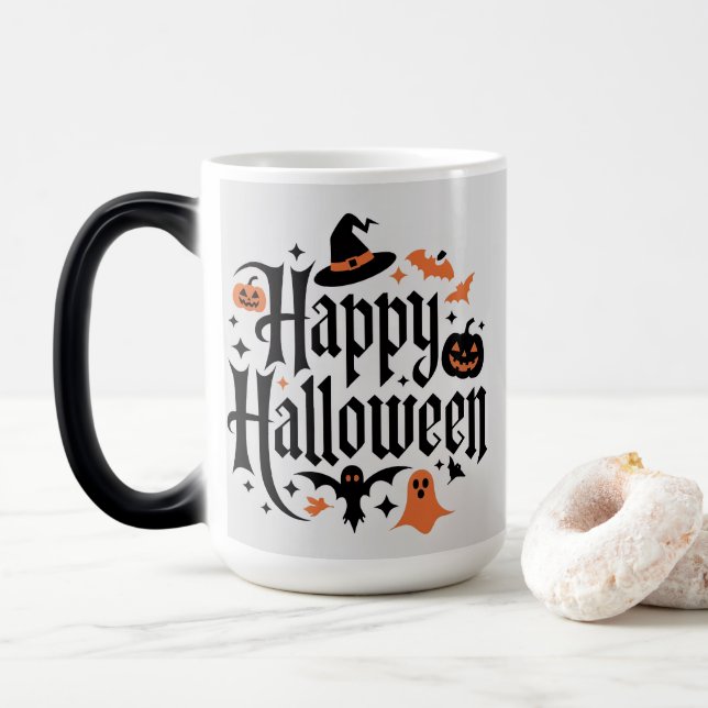 MUG MAGIC HAPPY HALLOWEEN (Avec donut)