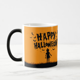 Mug Magic Happy Halloween:Mug with Mysterious Silhouette