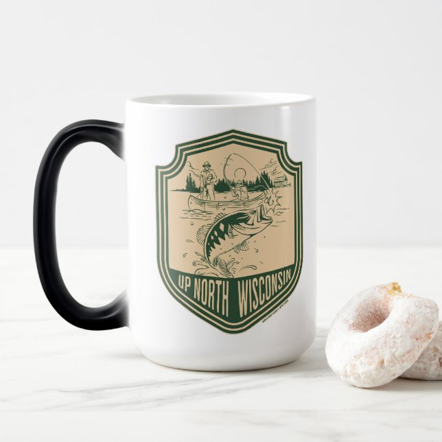 Mug Magic Haut du Wisconsin Nord Badge de pêche