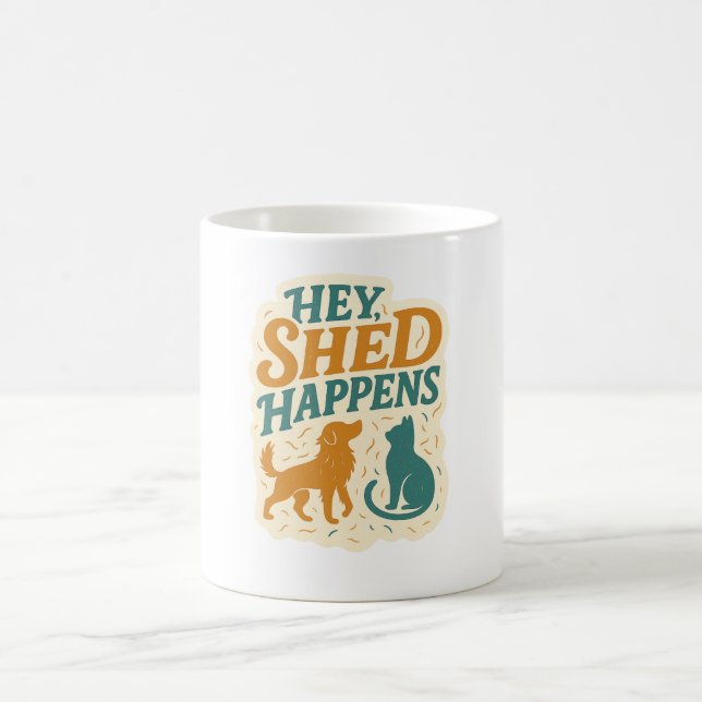 Mug Magic Hé, les poils tombent : humour sur les poils d'ani (Centre)