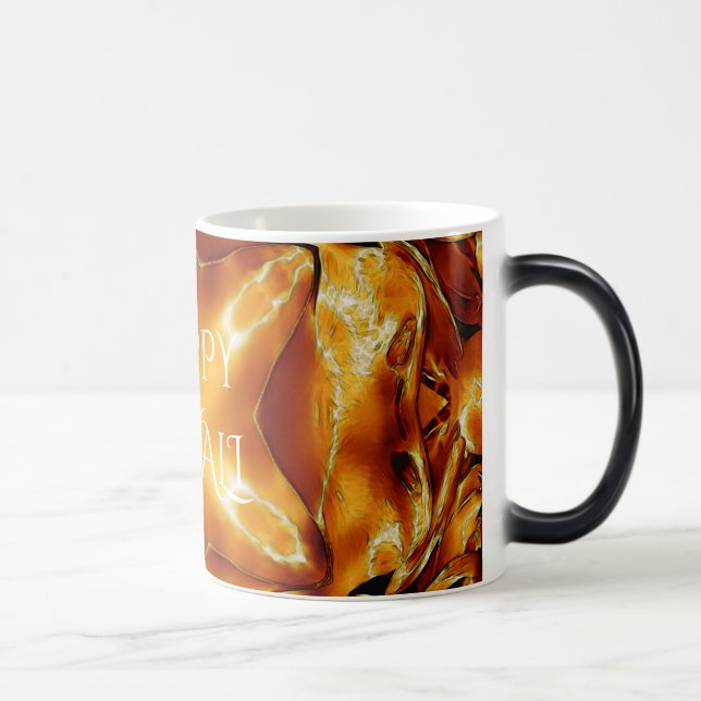 Mug Magic Heureux Diwali Salutation or cuivre brillant étoil (Droite)