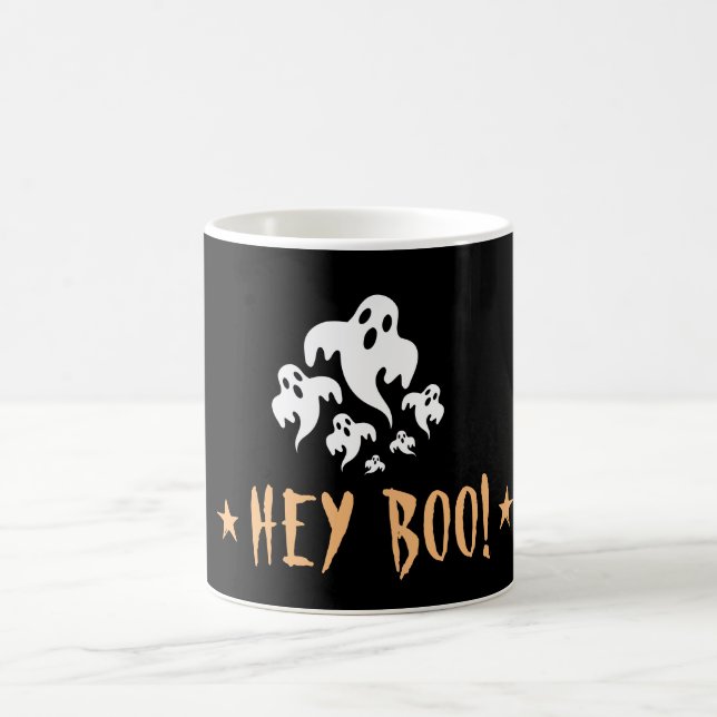 Mug Magic Hey Boo Drôle Fantôme Halloween (Centre)