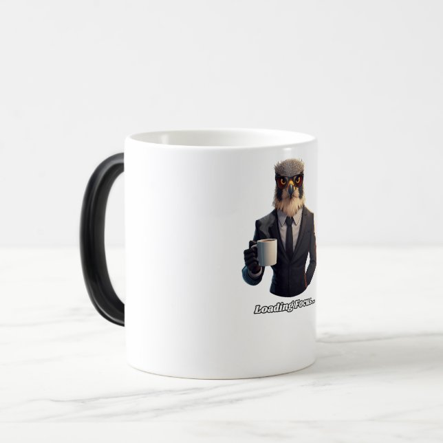 Mug Magic Homme d'affaires Faucon Chargeant Café Focus (Devant gauche)