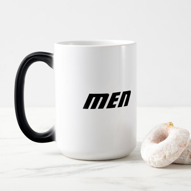 Mug Magic Hommes Nom imprimé Nice et confortable Grip-Cup (Avec donut)