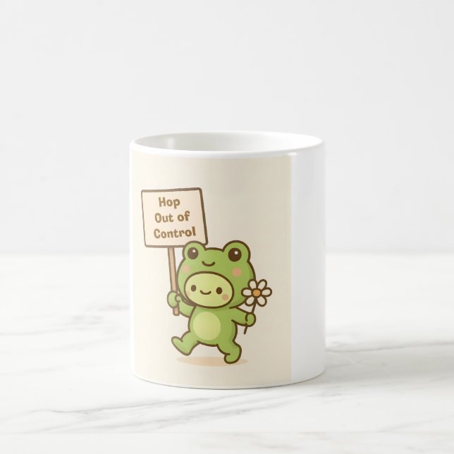Mug Magic HOP Out of Control Frog Cute Whimsical Life (Centre)