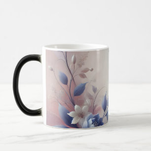 Mug Magic Horloge Abstraite Pastel Floral