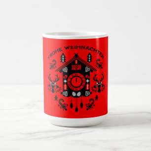 Mug Magic Horloge allemande Frohe Weihnachten