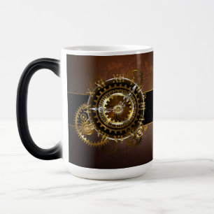 Mug Magic Horloge Steampunk avec des engrenages anciens