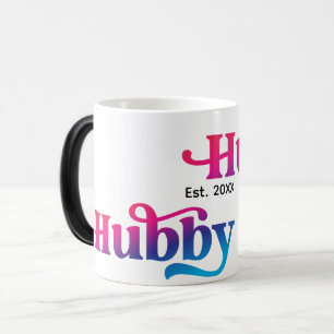 Mug Magic Hubby Couple Mariage Anniversaire personnalisé col