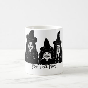 Mug Magic humoristique sorcières noires éffrayant effrayant 