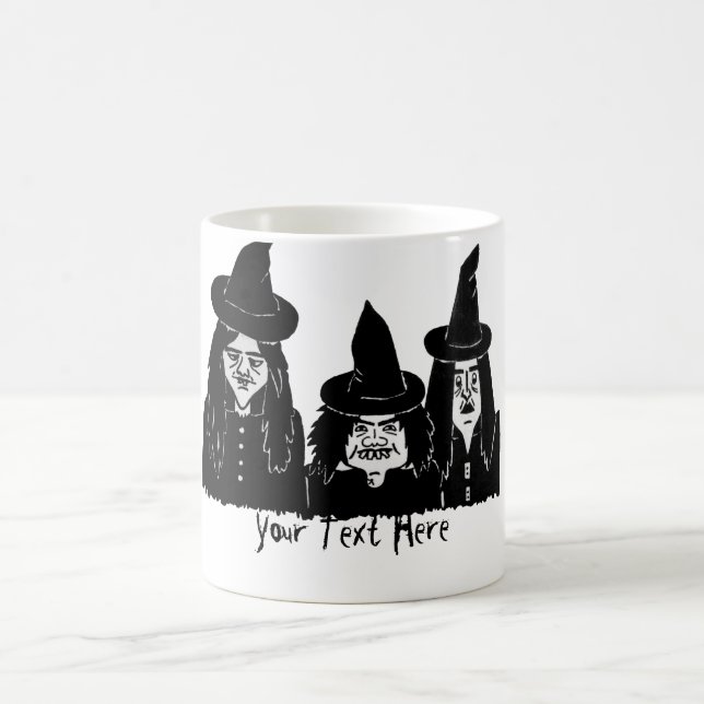 Mug Magic humoristique sorcières noires éffrayant effrayant  (Centre)