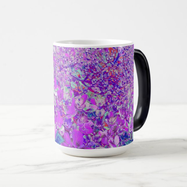 Mug Magic Hydrangea Élégant Violet et Bleu Limelight (Devant droit)