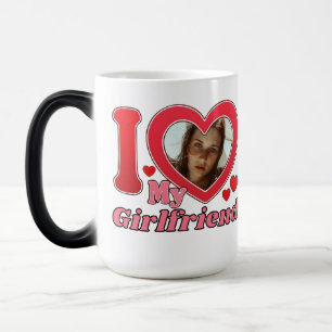 Mug Magic I Love My Girlfriend Petit ami Femme Mari Photo