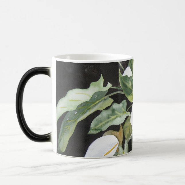 Mug Magic Il effiloche magique avec aquarelle de pélicans (Gauche)