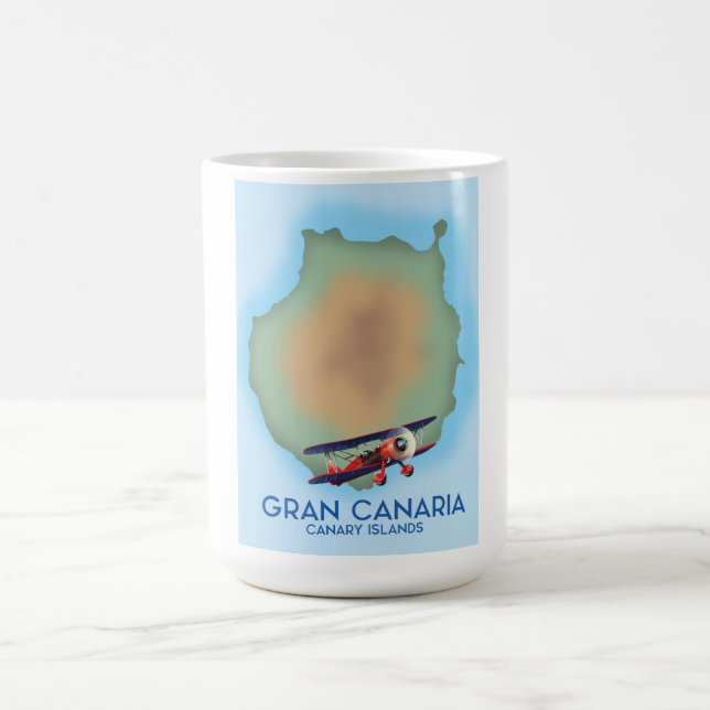 Mug Magic Île des Canaries Gran Canaria, affiche de voyage a (Centre)