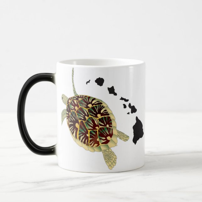 Mug Magic Îles d'Hawaï et tortue d'Hawaï (Gauche)