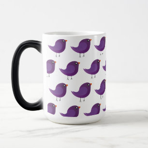 Mug Magic Illustration de petit oiseau violet mignon