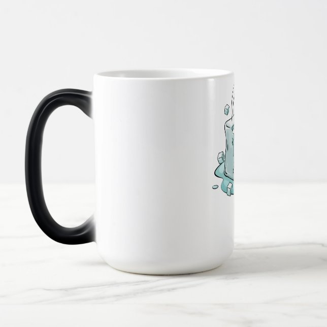 Mug Magic Illustration d'un cube de glace fissuré (Gauche)