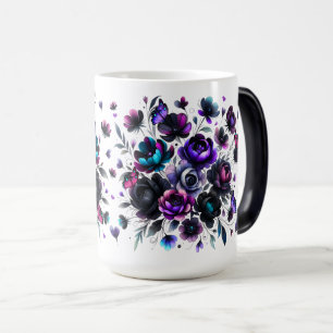 Mug Magic Imaginaire floral clair et foncé avec papillons