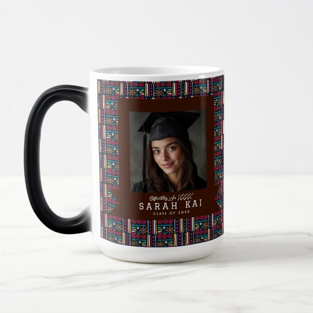 Mug Magic Impression Aztec Colorée Ami Grdauation (Gauche)