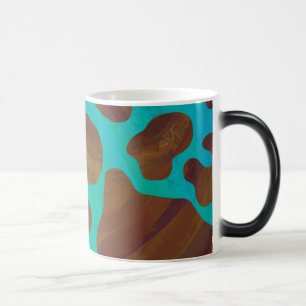 Mug Magic Impression Brown et Turquoise de vache