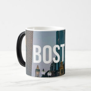 Mug Magic Impression de paysage urbain vintage de Boston - A