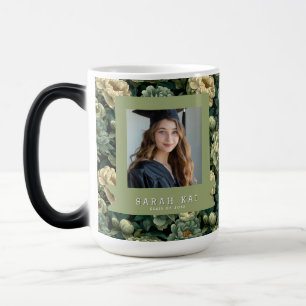 Mug Magic Impression de pivoines gras pour la remise de dipl