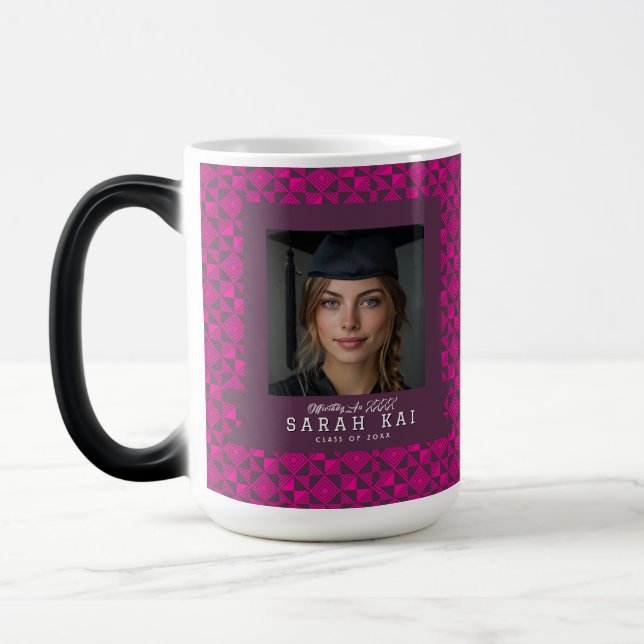 Mug Magic Impression Tribale en Gras Diplômé de l'Université (Gauche)