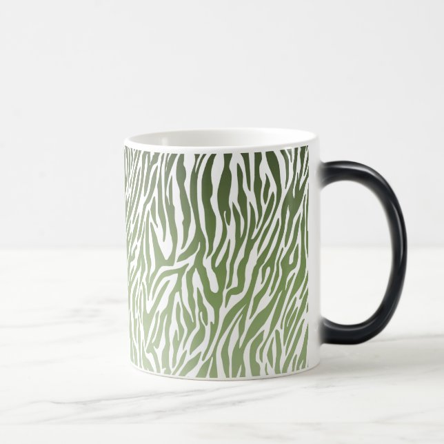 Mug Magic Imprimer Zèbre vert sauvage (Droite)