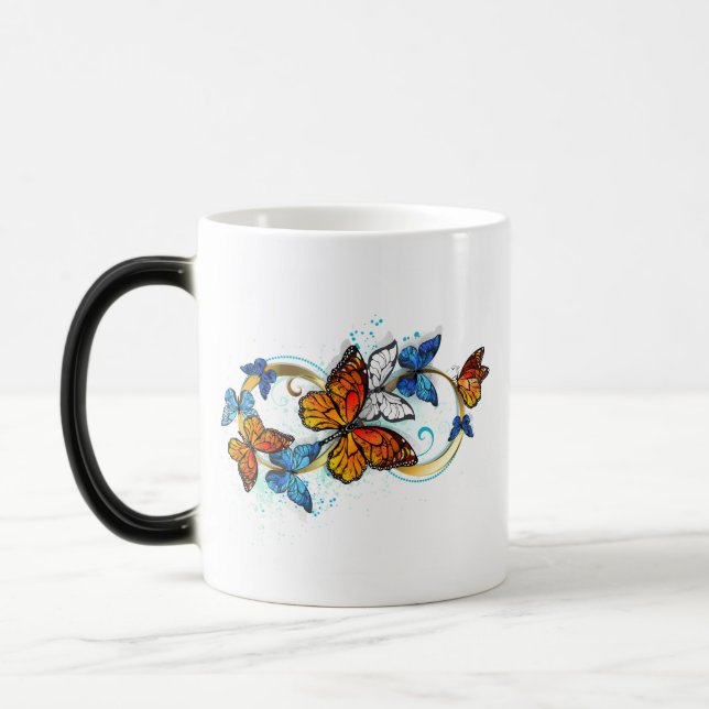 Mug Magic Infini de papillons monarques (Gauche)