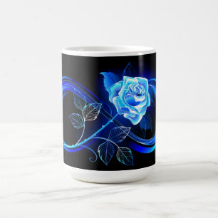 Mug Magic Infini lumineux avec rose bleue