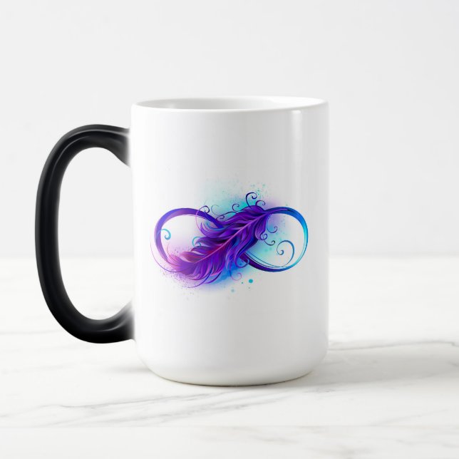 Mug Magic Infinity with purple feather (Gauche)
