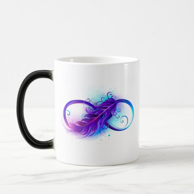 Mug Magic Infinity with Purple Feather (Gauche)