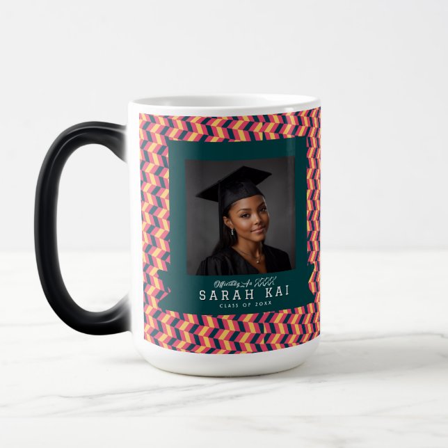 Mug Magic Infirmière certifiée à motif zigzag gras (Gauche)