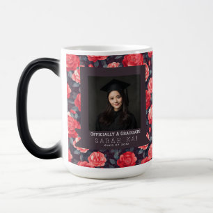 Mug Magic Ingénieur certifié de la fleur de rose mignonne