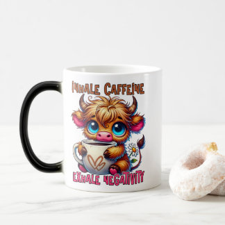 Mug Magic Inhaler la caféine, exhaler la négativité
