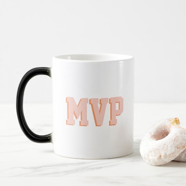 Mug Magic Initiales Monogrammes d'impression mûre modernes p (Avec donut)