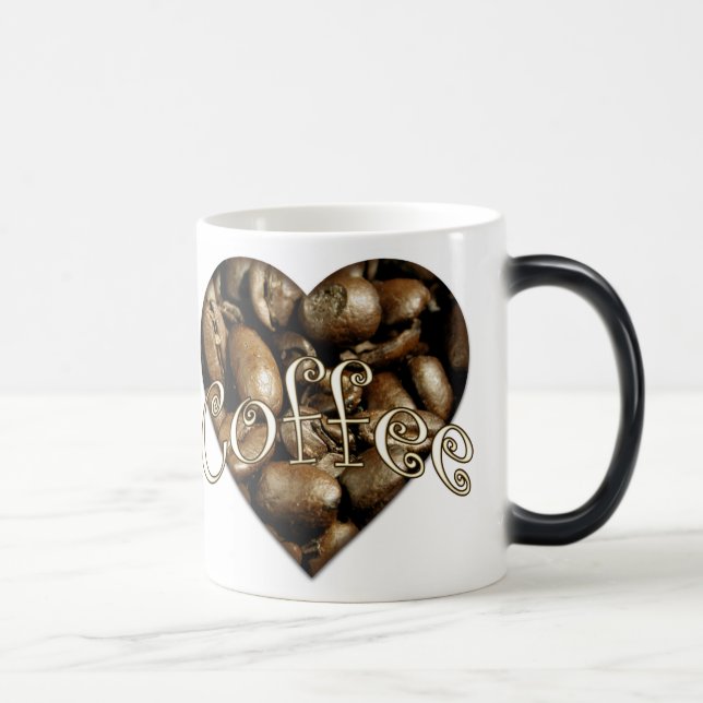 Mug Magic J'adore le coeur du café (Droite)