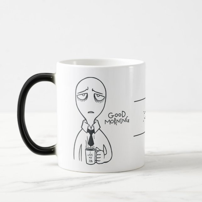 Mug Magic J'adore mon travail. Humoristique (Gauche)