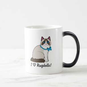 Mug Magic J'aime des chats de Ragdoll