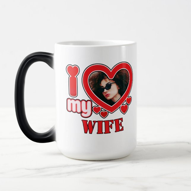 Mug Magic J'Aime Ma Femme Personnalisée (Gauche)